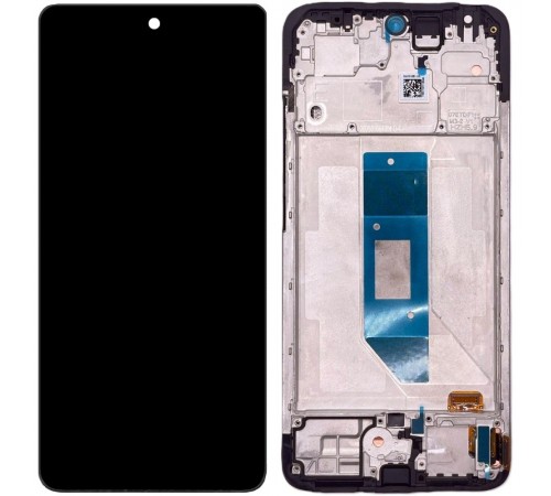 Дисплей для Xiaomi Redmi Note 14 4G, чорний, з рамкою, Original (PRC), 161.5mm, 24117RN76E