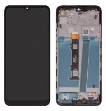 Дисплей для Motorola Moto G50, черный, с рамкой, High Copy XT2137