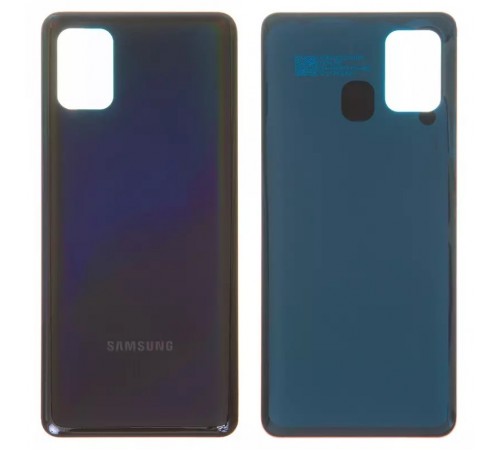 Задняя панель корпуса для Samsung A315 Galaxy A31, черная (Prism Crush Black)