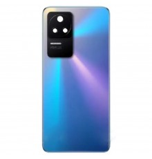 Задняя панель корпуса для Xiaomi Poco F4, Redmi K40s, голубая + стекло камеры, 48MP, Лого Poco
