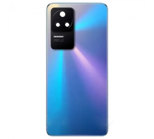 Задняя панель корпуса для Xiaomi Poco F4, Redmi K40s, голубая + стекло камеры, 48MP, Лого Poco