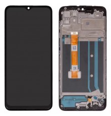 Дисплей для Oppo A15, A15s, чорний, з рамкою, Original (PRC), CPH2185, CPH2179, FPC-HTF065H093  