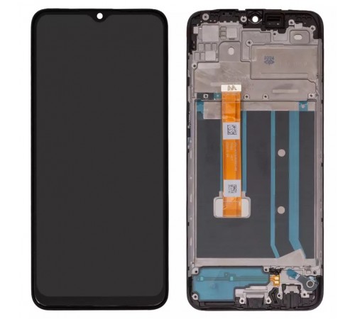 Дисплей для Oppo A15, A15s, чорний, з рамкою, Original (PRC), CPH2185, CPH2179, FPC-HTF065H093  