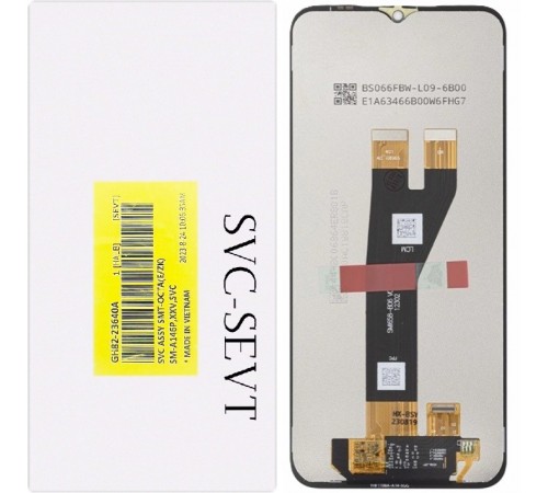 Дисплей для Samsung A146P Galaxy A14 5G, A146U Galaxy A14 5G, черный, без рамки, Original