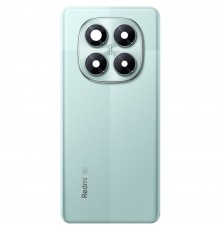 Задняя панель корпуса для Xiaomi Redmi Note 14 Pro 5G, зеленая (Coral Green) + стекло камеры