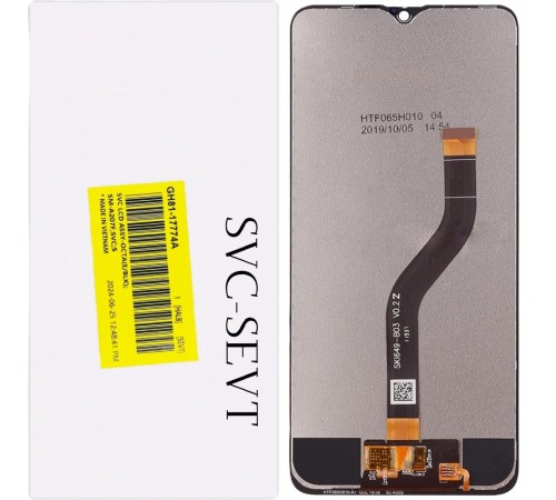 Дисплей для Samsung A207 Galaxy A20s, черный, без рамки, Original