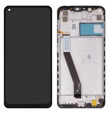 Дисплей для Xiaomi Redmi 10X 4G, Redmi Note 9, чорний, з рамкою, (Box), M2003J15SC, M2003J15SG, M2003J15SS