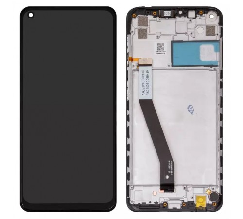 Дисплей для Xiaomi Redmi 10X 4G, Redmi Note 9, чорний, з рамкою, (Box), M2003J15SC, M2003J15SG, M2003J15SS