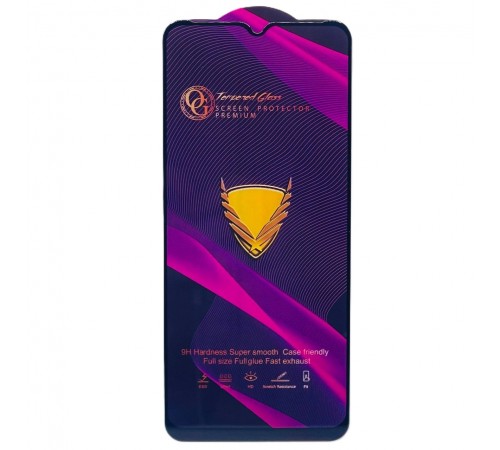 Захисне скло для Infinix Hot 10 Lite / Hot 20i / Smart 6, сумісне з чохлом, Full Glue, без упаковки, чорний 