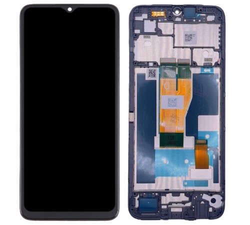 Дисплей для Realme C30, Narzo 50i Prime, чорний, з рамкою, Original (PRC), RMX3581, RMX3623, RMX3624