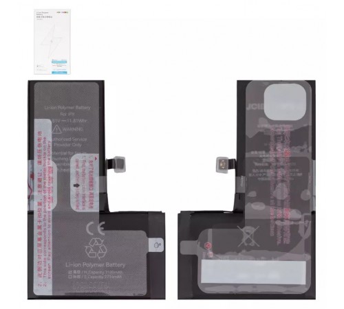 Аккумулятор JCID для Apple iPhone X, Li-Polymer, 3,81 В, 3100 мАч, повышенная ёмкость