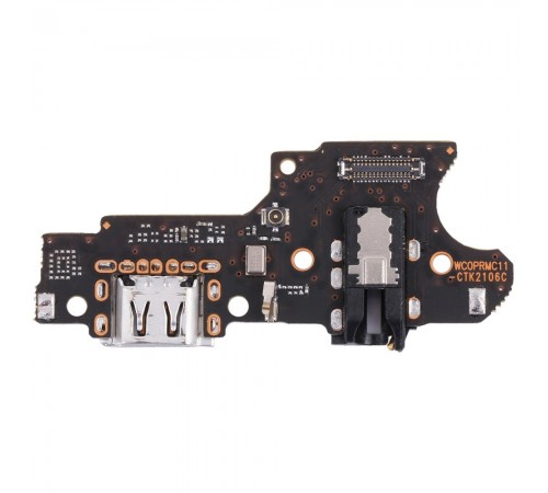 Шлейф для Realme C11 (2021), C20, C21, коннектора зарядки, коннектора наушників, мікрофона, плата зарядки