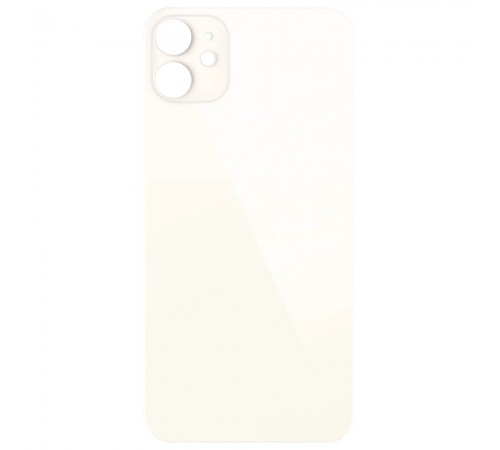 Задняя панель корпуса для iPhone 11, белая, не нужно снимать стекло камеры, Original (PRC), big hole
