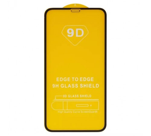 Защитное стекло для Apple iPhone 11, iPhone XR, совместимо с чехлом, Full Glue, (без упаковки), черный