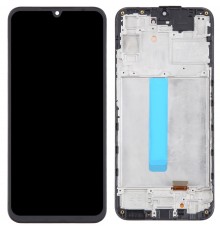 Дисплей для Samsung A256 Galaxy A25, черный, с рамкой, High Copy с широким ободком, (OLED)