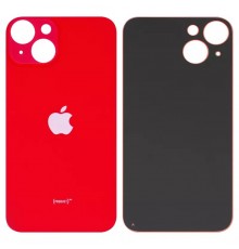 Задняя панель корпуса для iPhone 14, красная, не нужно снимать стекло камеры, big hole