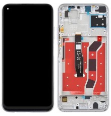 Дисплей для Huawei Nova 6 SE, Nova 7i, P40 Lite, серебристый (Light Pink, Blue), версия 4G, с рамкой, Original (PRC), JNY-L21A/JNY-L01A/JNY-L21B/JNY-L22A/JNY-L02A/JNY-L22B/JNY-AL10/JNY-TL10