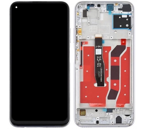 Дисплей для Huawei Nova 6 SE, Nova 7i, P40 Lite, сріблястий (Light Pink, Blue), версія 4G, з рамкою, Original (PRC), JNY-L21A/JNY-L01A/JNY-L21B/JNY-L22A/JNY-L02A/JNY-L22B/JNY-AL10/JNY-TL10