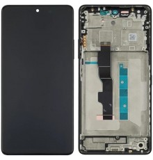 Дисплей для Xiaomi Redmi Note 13 5G, черный (Graphite Black), с рамкой, Copy (TFT)