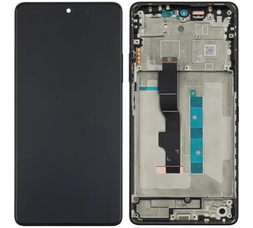 Дисплей для Xiaomi Redmi Note 13 5G, чорний (Graphite Black), з рамкою, Copy (TFT)