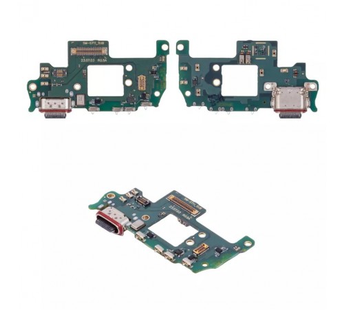 Шлейф для Samsung S711 Galaxy S23 FE, коннектора зарядки, мікрофона, плата зарядки, High Copy