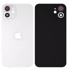 Задняя панель корпуса для iPhone 12, белая + стекло камеры, small hole