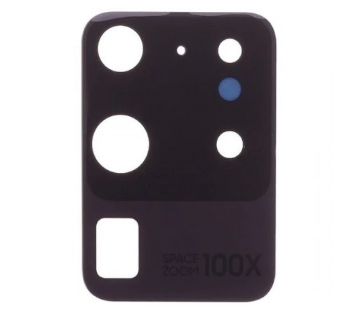 Стекло камеры для Samsung G988 Galaxy S20 Ultra, черное (Cosmic Black), без рамки