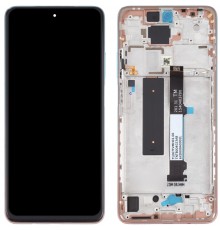 Дисплей для Xiaomi Redmi Note 9 Pro 5G, рожевий (Rose Gold Beach), з рамкою, Original (PRC), M2007J17C