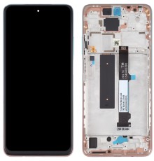 Дисплей для Xiaomi Redmi Note 9 Pro 5G, розовый (Rose Gold Beach), с рамкой, Original (PRC), M2007J17C
