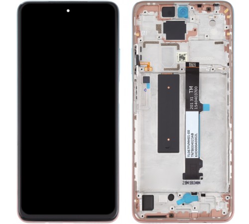 Дисплей для Xiaomi Redmi Note 9 Pro 5G, розовый (Rose Gold Beach), с рамкой, Original (PRC), M2007J17C Дисплей для Xiaomi Redmi Note 9 Pro 5G, розовый (Rose Gold Beach), с рамкой, Original (PRC), M2007J17C