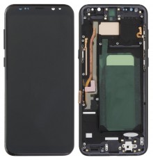 Дисплей для Samsung G955 Galaxy S8 Plus, черный, с рамкой, Copy (TFT)