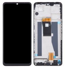 Дисплей для ZTE Blade V50 Vita, черный, с рамкой, High Copy