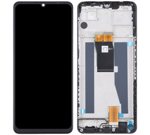 Дисплей для ZTE Blade V50 Vita, черный, с рамкой, High Copy