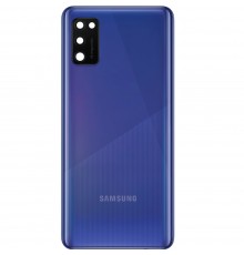 Задняя панель корпуса для Samsung A415 Galaxy A41, синяя (Prism Crush Blue) + стекло камеры