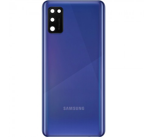 Задня панель корпусу для Samsung A415 Galaxy A41, синя (Prism Crush Blue) + скло камери