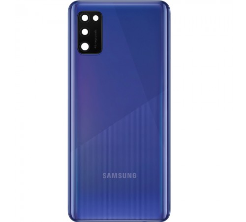 Задняя панель корпуса для Samsung A415 Galaxy A41, синяя (Prism Crush Blue) + стекло камеры