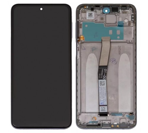 Дисплей для Xiaomi Redmi Note 9 Pro, Redmi Note 9S, білий (Glacier White), з рамкою, Copy, з широким обідком, In-Cell, M2003J6B2G, M2003J6A1G Дисплей для Xiaomi Redmi Note 9 Pro, Redmi Note 9S, білий (Glacier White), з рамкою, Copy, з широким обідком, In-Cell, M2003J6B2G, M2003J6A1G