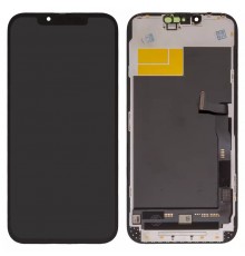 Дисплей для iPhone 13 Pro Max, чорний, з рамкою, High Copy (OLED)