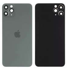 Задня панель корпусу для iPhone 11 Pro Max, зелена + скло камери, small hole, matte midnight green