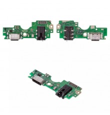 Шлейф для Tecno Pova 4 (LG7), Pova Neo 2, коннектора наушников, коннектора зарядки, с микрофоном, с компонентами, Сopy, плата зарядки