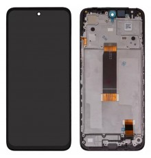 Дисплей для Xiaomi Poco M6 Pro 5G, Redmi 12, Redmi 12 5G, чорний, з рамкою, Original (PRC)
