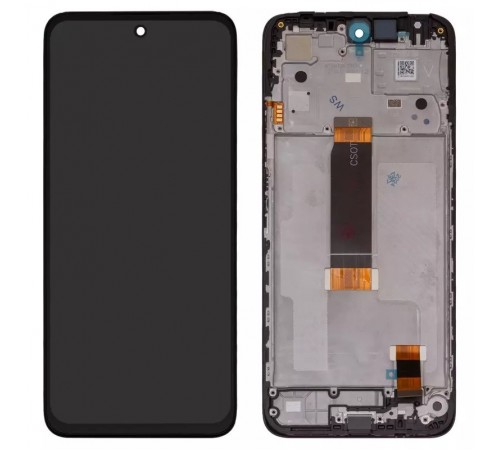 Дисплей для Xiaomi Poco M6 Pro 5G, Redmi 12, Redmi 12 5G, чорний, з рамкою, Original (PRC)