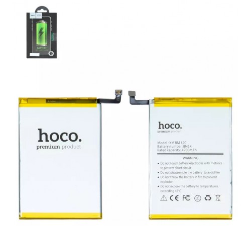 Аккумулятор Hoco BN5K для Xiaomi Poco C55, Redmi 12C, Li-Polymer, 3,85 B, 5000 мАч