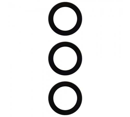 Стекло камеры для Samsung G991 Galaxy S21 5G, черное, без рамки, комплект 3 шт.