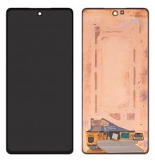 Дисплей для Samsung A725 Galaxy A72, A726 Galaxy A72 5G, чорний, без рамки, Оригінал (переклеєне скло)