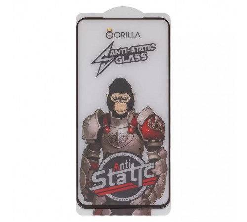 Защитное стекло для Google Pixel 4a, совместимо с чехлом, Full Glue, Anti-Static, черный, gorilla