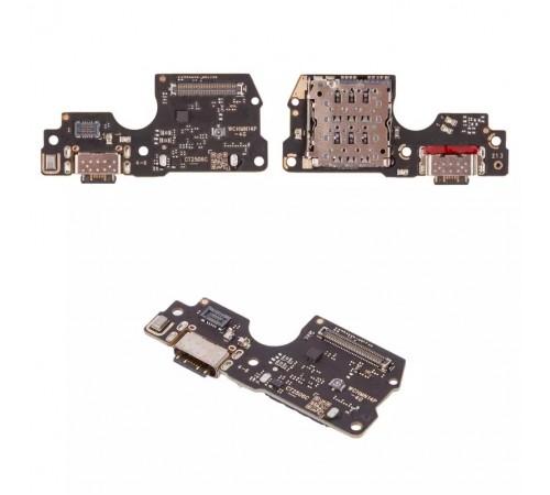 Шлейф для Xiaomi Redmi Note 14 Pro 4G, конектора зарядки, мікрофона, плата зарядки, High Copy