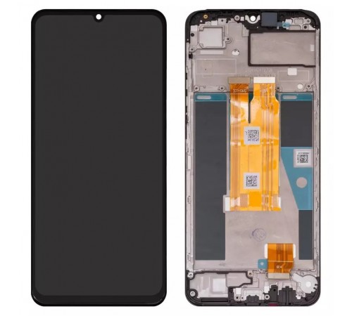 Дисплей для Realme C63 4G, черный, с рамкой, Original (PRC)