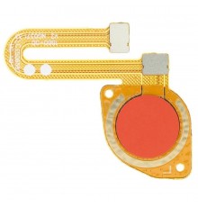 Шлейф для Motorola Moto E7i Power XT2097, сканера отпечатка пальца (Touch ID), красный (Coral Red)