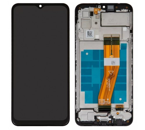 Дисплей для Samsung A035F Galaxy A03, чорний, з рамкою, Original (PRC)